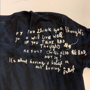 Replay men black blue shirt with details.Pre-owned